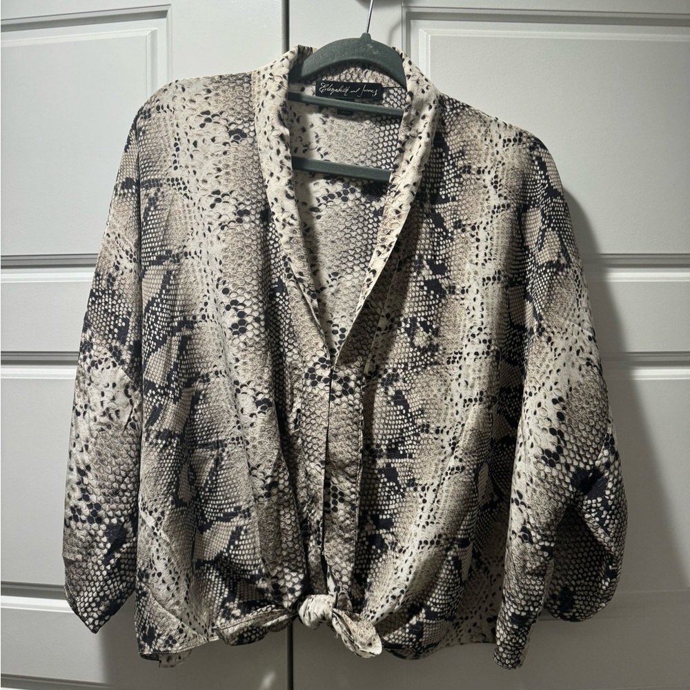 Elizabeth & James Silk Kimono-XS